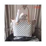 Louis Vuitton Damier Azur Canvas Neverfull MM N41605 Pink