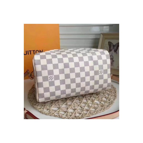 Louis Vuitton Damier Azur Canvas Speedy25 Bandouliere N41374