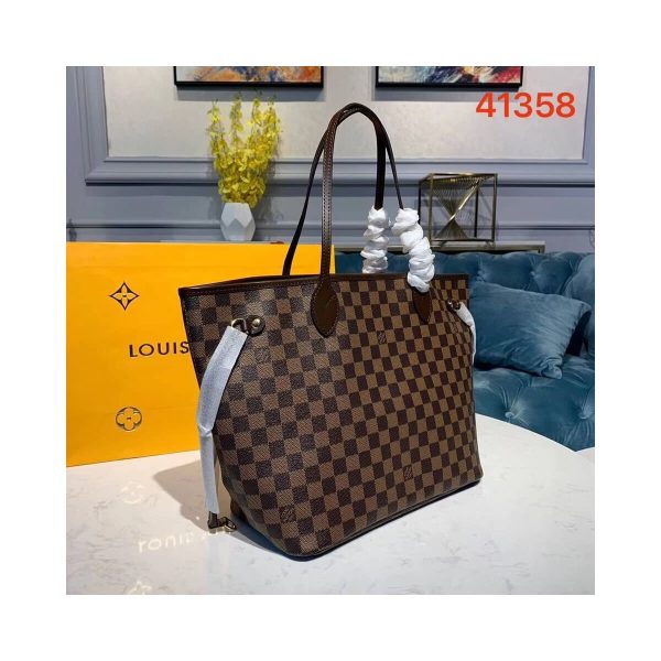 Louis Vuitton Damier Ebene Canvas Neverfull MM N41358