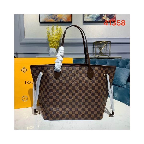 Louis Vuitton Damier Ebene Canvas Neverfull MM N41358