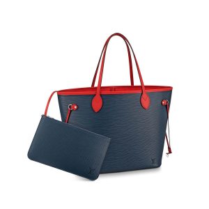 Louis Vuitton Blue Epi Leather Neverfull MM M54270