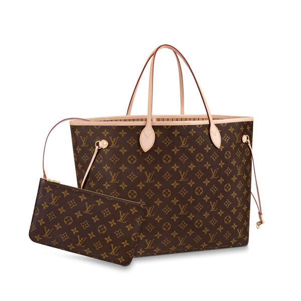 Louis Vuitton Monogram Canvas Neverfull GM M40990 Beige