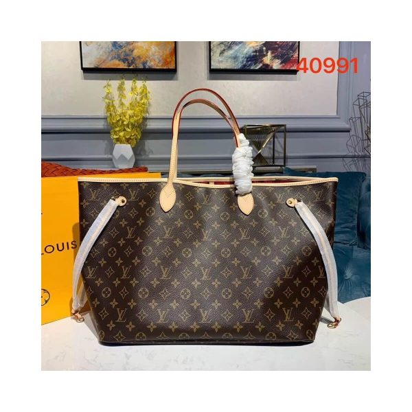 Louis Vuitton Monogram Canvas Neverfull GM M40991 Red