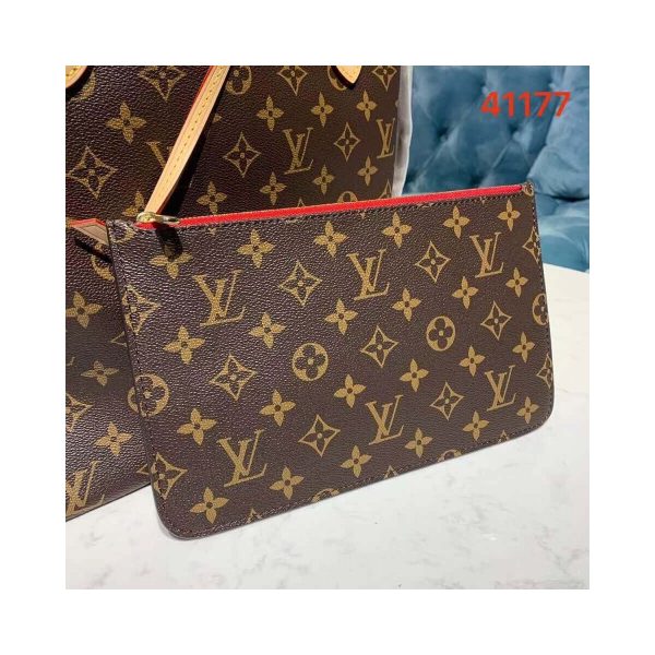 Louis Vuitton Monogram Canvas Neverfull MM M41177 Red