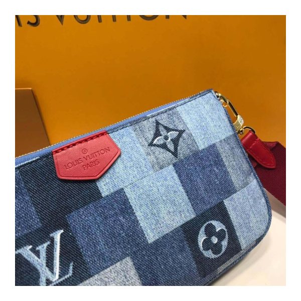 Louis Vuitton Monogram Denim Canvas Multi Pochette Accessoires M44990