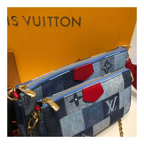 Louis Vuitton Monogram Denim Canvas Multi Pochette Accessoires M44990