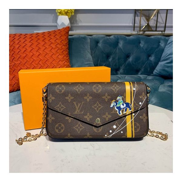 Louis Vuitton Troy Print Pochette Felicie M61276