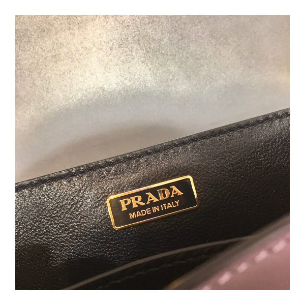 Prada Cahier Leather Shoulder Bag 1BD045