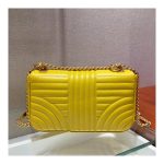 Prada Diagramme Medium Leather Bag 1BD108 Gold Hardware