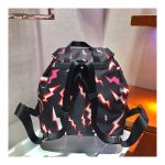 Prada Lightning Print Nylon Large Backpack 1BZ811