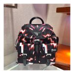 Prada Lightning Print Nylon Small Backpack 1BZ677