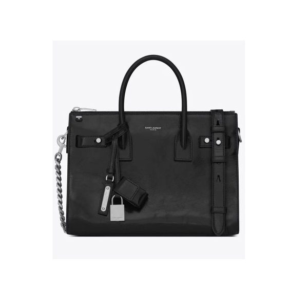 Saint Laurent Baby Sac De Jour Souple Duffle Bag In Moroder Leather 491715