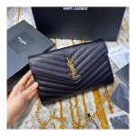 Saint Laurent Monogram Envelope Chain Wallet 377828