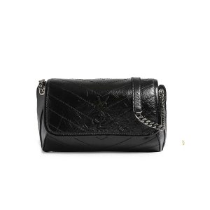 Saint Laurent Niki Body Bag In Crinkled Vintage Leather 577124