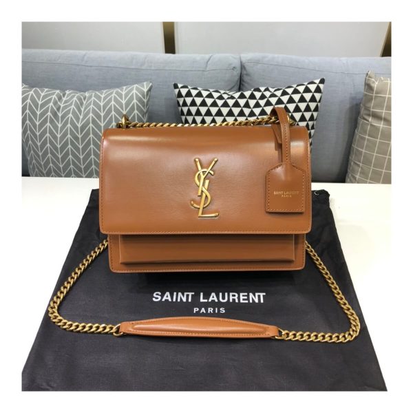 Saint Laurent Sunset Medium In Smooth Leather 442906