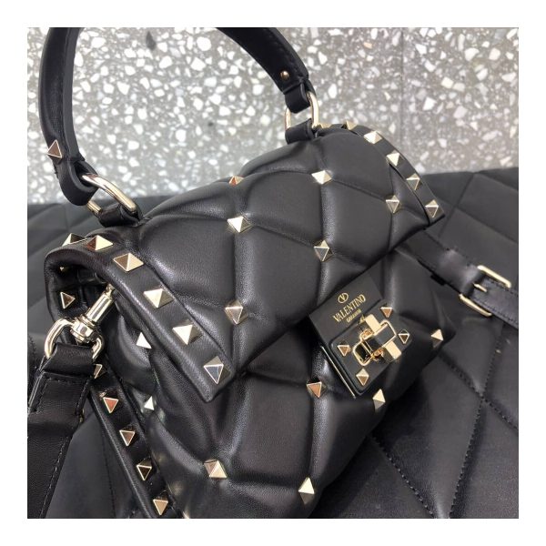 Valentino Garavani Candystud Mini Leather Shoulder Bag 0220
