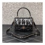 Valentino Garavani Candystud Printed Quilted Leather Shoulder Bag 0550V