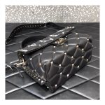 Valentino Garavani Candystud Printed Quilted Leather Shoulder Bag 0550V