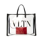 Valentino Garavani Grande Plage Medium PVC & Leather Tote Bag 9008