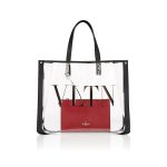 Valentino Garavani Grande Plage Small PVC & Leather Tote Bag 9006