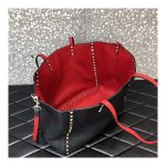 Valentino Garavani Medium Double Rockstud Reversible Tote Bag 0067J Black/Red