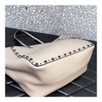 Valentino Garavani Medium Double Rockstud Reversible Tote Bag 0067Y Black/Off-white