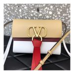 Valentino Garavani Mini Vring Smooth Calfskin And Buffalo Leather Shoulder Bag 0004