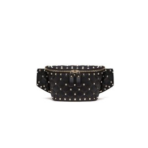 Valentino Garavani Rockstud Spike Waxy Leather Belt Bag 0620B