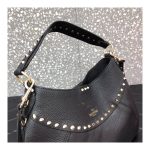 Valentino Garavani Twinkle Studded Small Leather Hobo Bag 2095