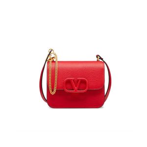 Valentino Small Vsling Shiny Calfskin Shoulder Bag 0021