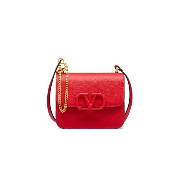 Valentino Small Vsling Shiny Calfskin Shoulder Bag 0021