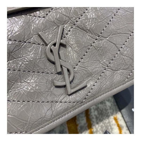 YSL Saint Laurent Niki Baby In Crinkled Vintage Leather 533037