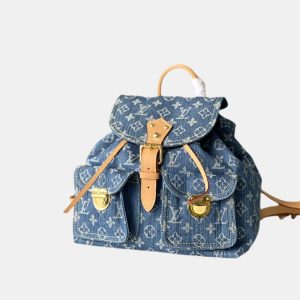 Louis Vuitton Backpack Denim Blue M44460 M95057 MM PM