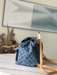 Louis Vuitton Backpack Denim Blue M44460 M95057 MM PM