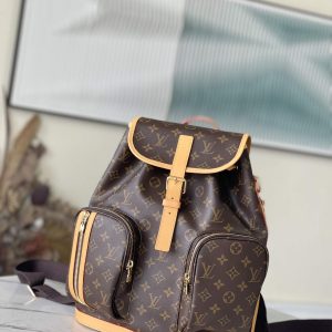 Louis Vuitton Backpack Monogram 38cm Classic Style Unisex Two Pockets Travel Bag Holiday Bag M40107 3