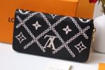 Louis Vuitton Black Zipper Women Wallet Long M81141