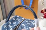 Louis Vuitton Blue Demin Square Bag Monogram