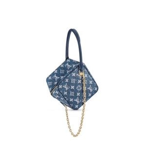 Louis Vuitton Blue Demin Square Bag Monogram