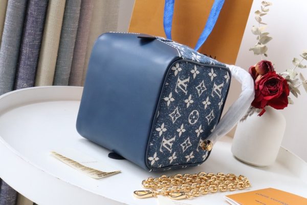 Louis Vuitton Blue Demin Square Bag Monogram