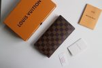 Louis Vuitton Brazza M66540 Damier Ebene Canvas Men Bifold Wallet