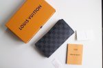 Louis Vuitton Brazza M66540 Men Damier Graphite Canvas Wallet