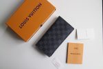 Louis Vuitton Brazza M66540 Men Damier Graphite Canvas Wallet