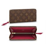 Louis Vuitton M60742 Clemence Monogram Long Wallet Zipper