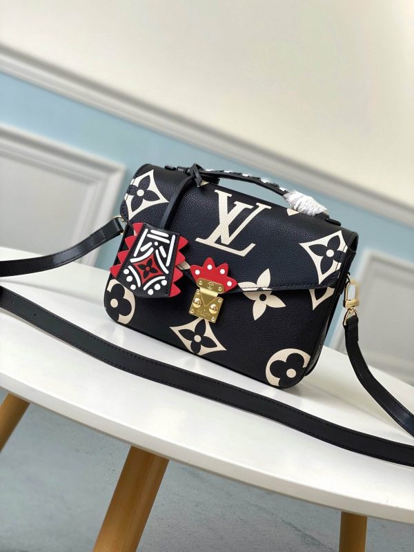 Louis Vuitton Crafty Pochette Metis M45385 Black