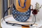 Louis Vuitton Denim Loop Bag Blue Pink  M81166