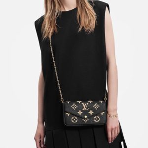 Louis Vuitton Felicie Pochette Black M69977 11