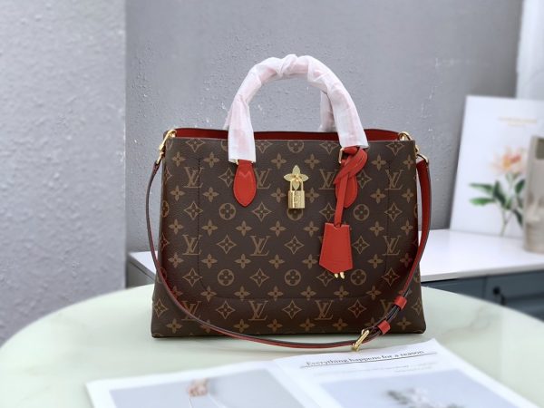 Louis Vuitton Flower Tote 43553 M43550 M43770 Red Black Brown