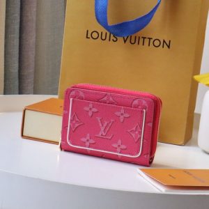 Louis Vuitton Hotpink Zipper Short Women Wallet M81527 2