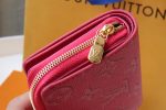 Louis Vuitton Hotpink Zipper Short Women Wallet M81527