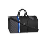 Louis Vuitton EPI KEEPALL 45  Blue STRIPE M56660